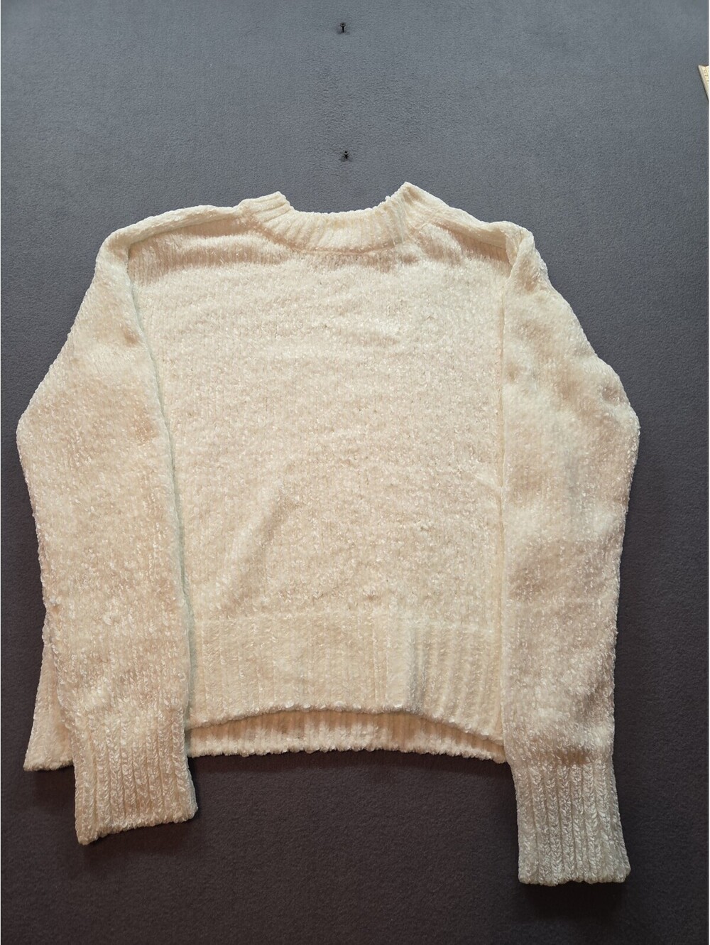 women's white knitted sweater by Industry size M